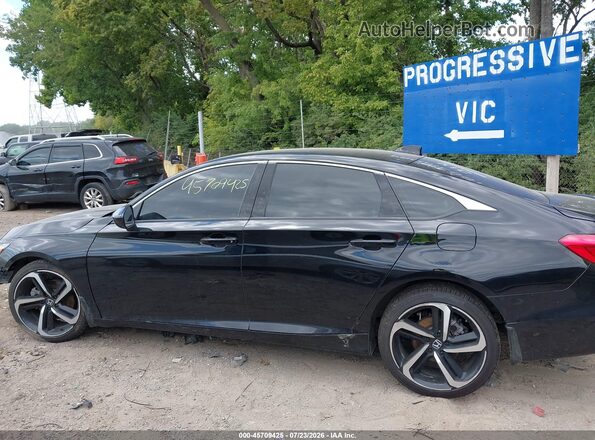 1HGCV1F32NA082645 2022 HONDA ACCORD Black Widok wnętrza 360 stopni