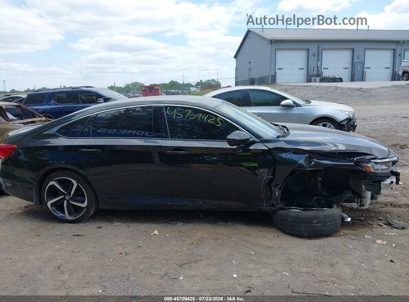 1HGCV1F32NA082645 2022 HONDA ACCORD Black Widok wnętrza z tyłu