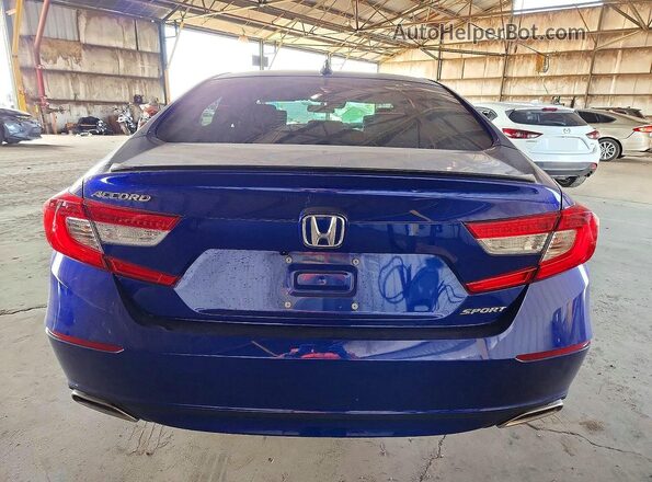 1HGCV1F32NA110573 2022 HONDA ACCORD Blue Вид ззаду