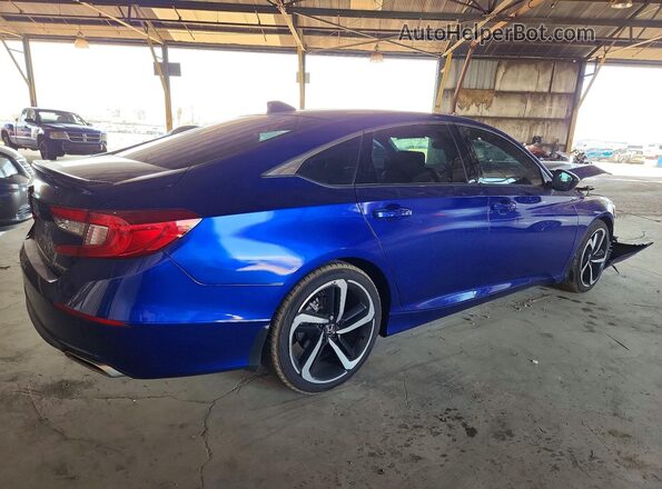1HGCV1F32NA110573 2022 HONDA ACCORD Blue Задня права чверть