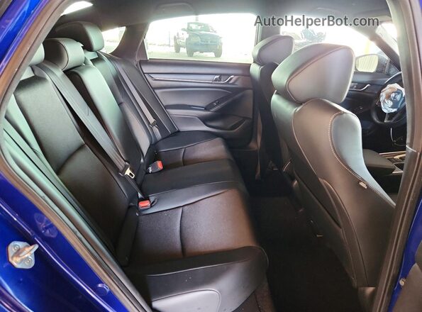 1HGCV1F32NA110573 2022 HONDA ACCORD Blue Вид задніх сидінь