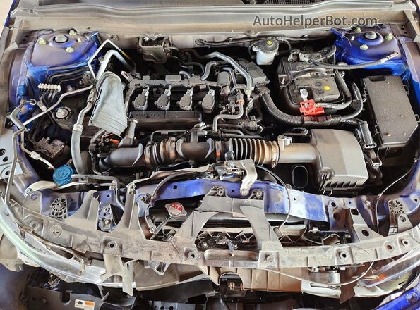 1HGCV1F32NA110573 2022 HONDA ACCORD Blue Вид задньої частини салону