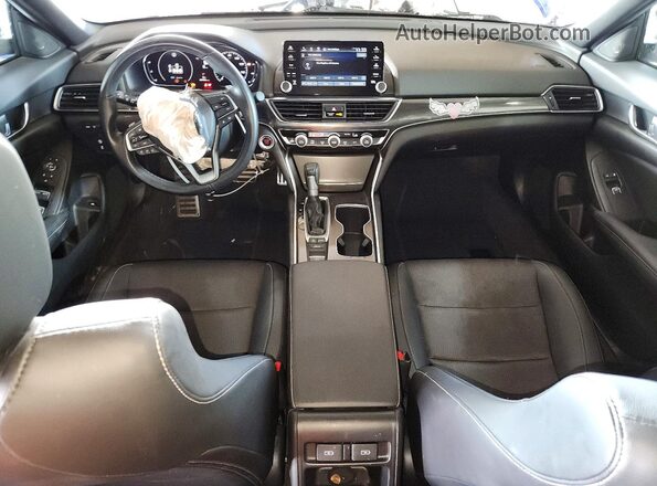 1HGCV1F32NA110573 2022 HONDA ACCORD Blue Вид панелі приладів