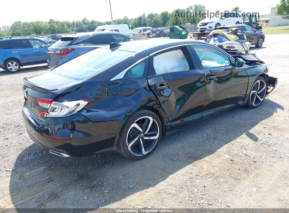 1HGCV1F32NA111304 2022 HONDA ACCORD Black Trasero derecho