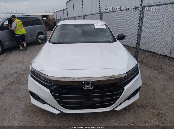 1HGCV1F32NA116535 2022 HONDA ACCORD White Вид щитка приладів