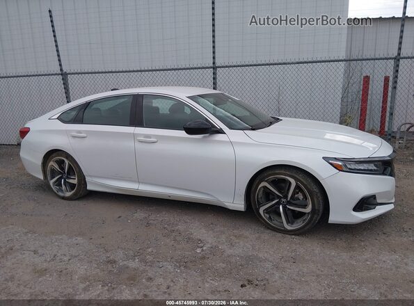 1HGCV1F32NA116535 2022 HONDA ACCORD White Вид задньої частини салону