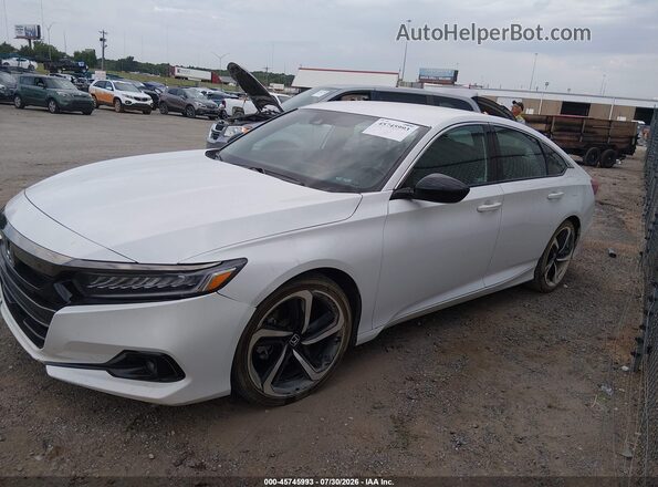 1HGCV1F32NA116535 2022 HONDA ACCORD White Панорамний вид салону 360°