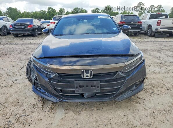 1HGCV1F32NA117720 2022 HONDA ACCORD Black წინა ხედი