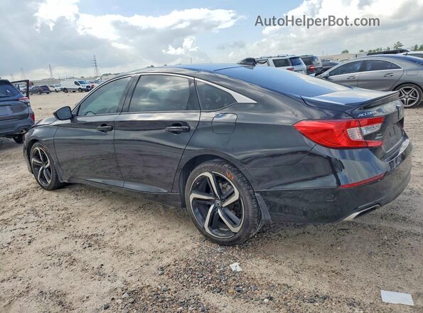 1HGCV1F32NA117720 2022 HONDA ACCORD Black უკანა მარცხენა