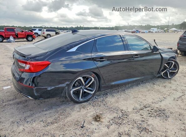 1HGCV1F32NA117720 2022 HONDA ACCORD Black უკანა მარჯვენა