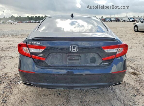 1HGCV1F32NA117720 2022 HONDA ACCORD Black უკანა ხედი