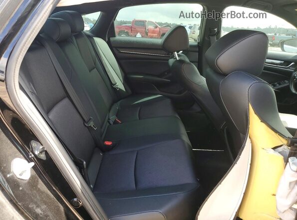 1HGCV1F32NA117720 2022 HONDA ACCORD Black უკანა სავარძლების ხედი