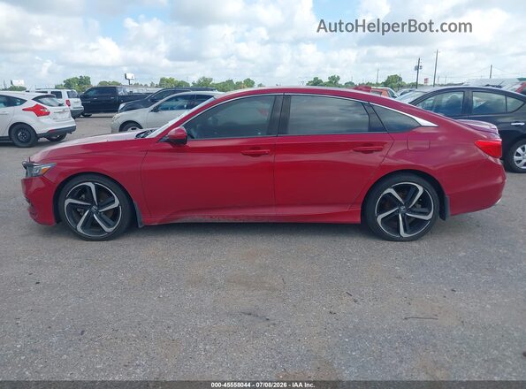 1HGCV1F33JA016499 2018 HONDA ACCORD Red Vista interior de 360 grados