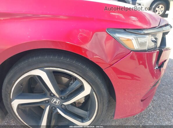 1HGCV1F33JA016499 2018 HONDA ACCORD Red 