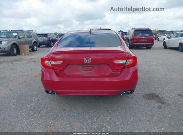 1HGCV1F33JA016499 2018 HONDA ACCORD Red 