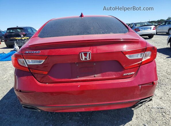 1HGCV1F33JA065623 2018 HONDA ACCORD Темно-бордовый Вид сзади
