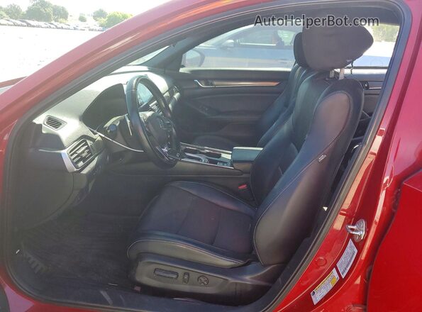 1HGCV1F33JA065623 2018 HONDA ACCORD Темно-бордовый Вид салона спереди