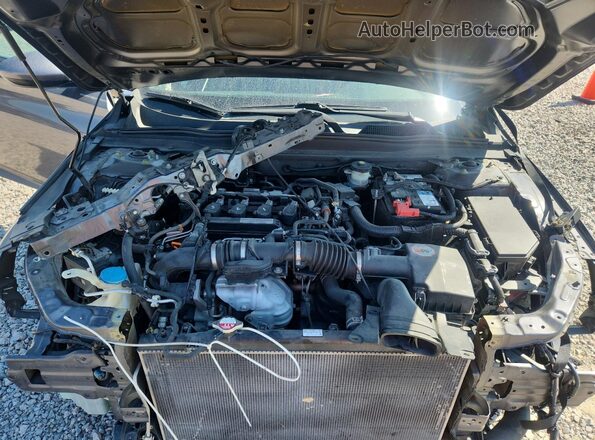 1HGCV1F33JA132334 2018 HONDA ACCORD Серый Вид задней части салона