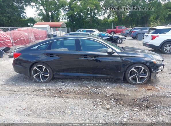 1HGCV1F33JA203872 2018 HONDA ACCORD Black Widok wnętrza 360 stopni