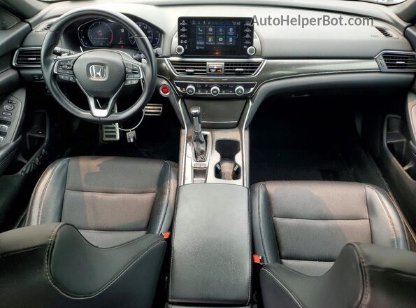 1HGCV1F33JA256345 2018 HONDA ACCORD Черный Вид панели приборов