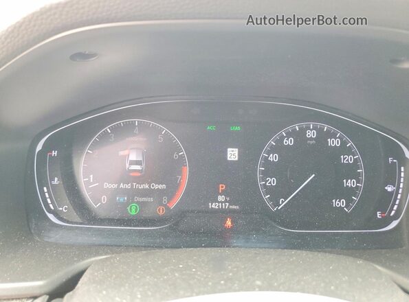 1HGCV1F33JA256345 2018 HONDA ACCORD Черный Вид щитка приборов
