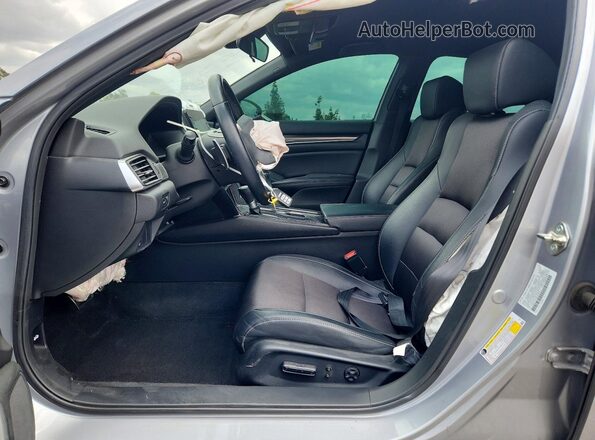 1HGCV1F33KA014074 2019 HONDA ACCORD Silver Widok wnętrza z przodu