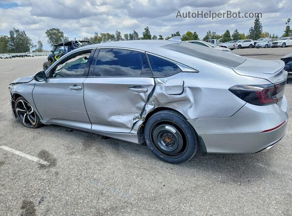 1HGCV1F33KA014074 2019 HONDA ACCORD Silver Tył lewy