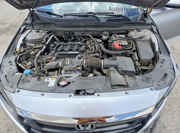 1HGCV1F33KA014074 2019 HONDA ACCORD Silver Widok wnętrza z tyłu