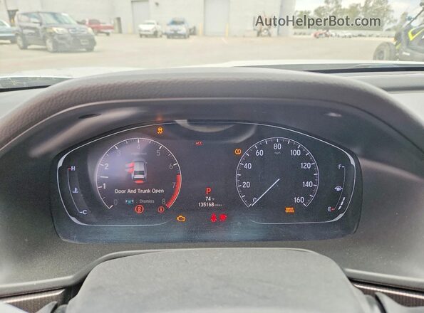 1HGCV1F33KA014074 2019 HONDA ACCORD Silver Widok zestawu wskaźników