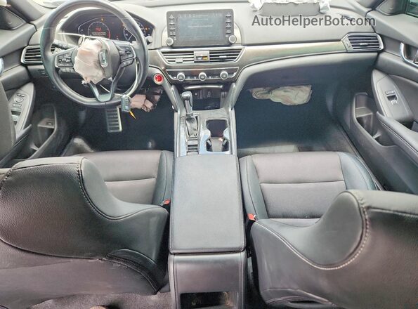 1HGCV1F33KA014074 2019 HONDA ACCORD Silver Widok deski rozdzielczej