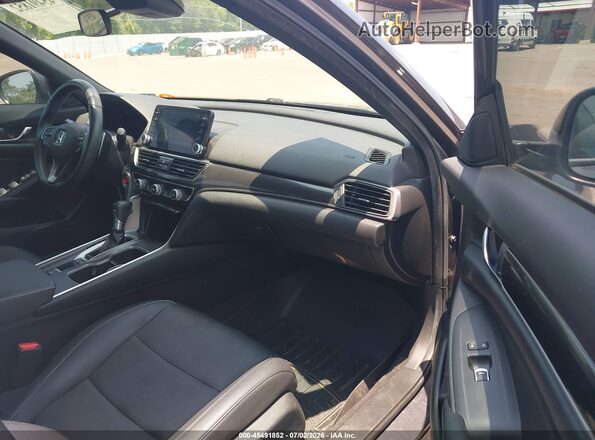 1HGCV1F33KA064909 2019 HONDA ACCORD Gray Սալոնի դիմացի տեսք