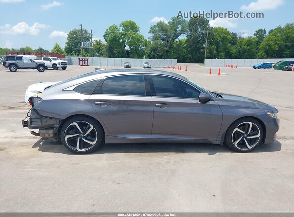 1HGCV1F33KA064909 2019 HONDA ACCORD Gray Սալոնի հետևի տեսք