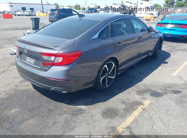 1HGCV1F33KA069950 2019 HONDA ACCORD Gray უკანა მარჯვენა