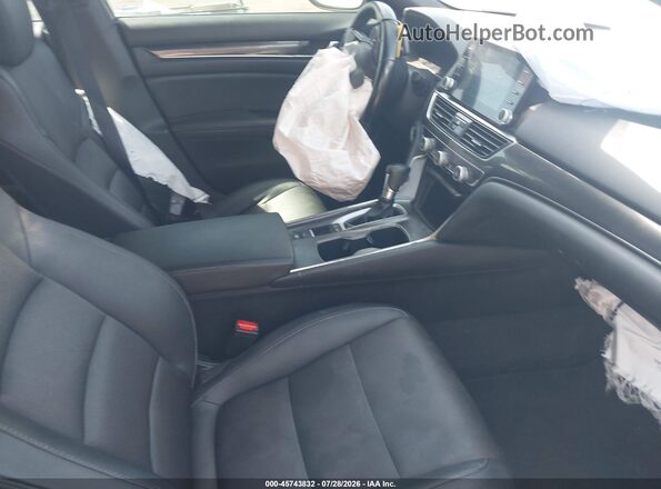1HGCV1F33KA069950 2019 HONDA ACCORD Gray წინა სალონის ხედი