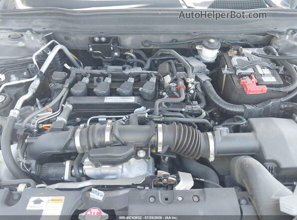 1HGCV1F33KA069950 2019 HONDA ACCORD Gray უკანა ხედი