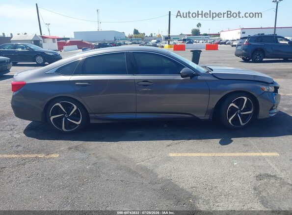 1HGCV1F33KA069950 2019 HONDA ACCORD Gray უკანა სალონის ხედი
