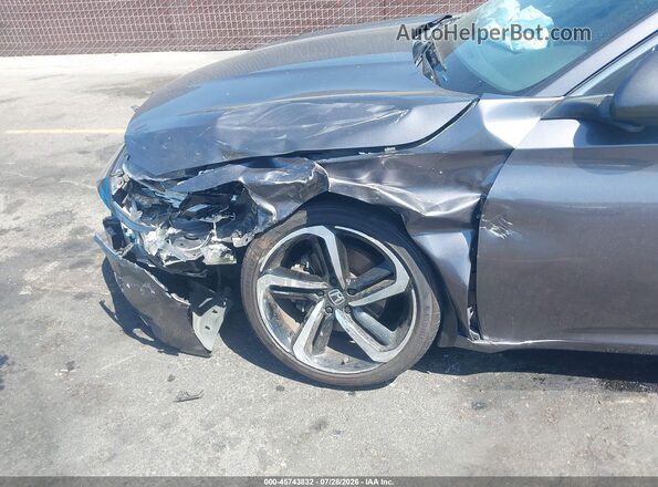 1HGCV1F33KA069950 2019 HONDA ACCORD Gray 