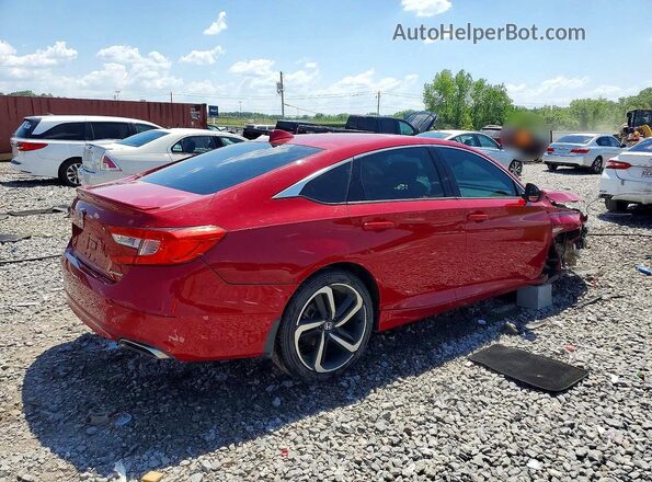 1HGCV1F33KA073805 2019 HONDA ACCORD Red Rear right