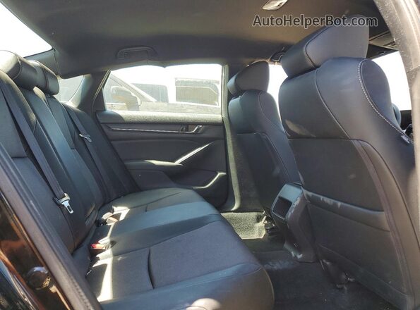 1HGCV1F33KA079720 2019 HONDA ACCORD Черный Вид задних сидений