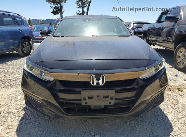 1HGCV1F33KA079720 2019 HONDA ACCORD Черный Вид спереди