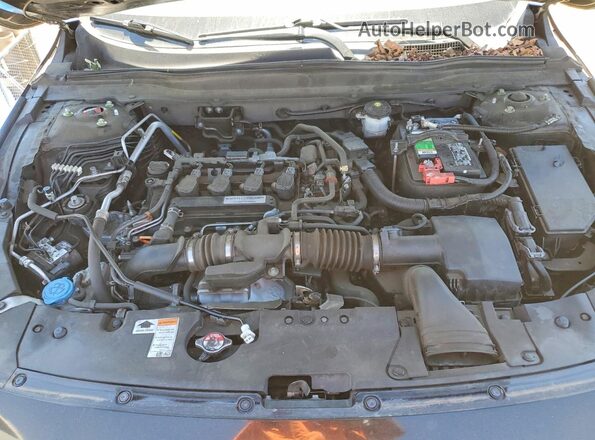 1HGCV1F33KA079720 2019 HONDA ACCORD Черный Вид задней части салона