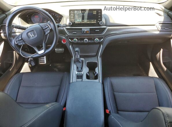 1HGCV1F33KA079720 2019 HONDA ACCORD Черный Вид панели приборов