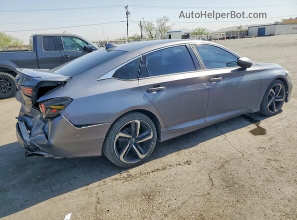 1HGCV1F33KA091088 2019 HONDA ACCORD Gray Задня права чверть