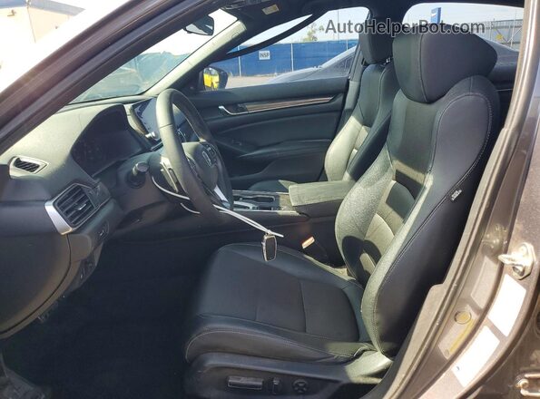 1HGCV1F33KA091088 2019 HONDA ACCORD Gray Вид салону спереду