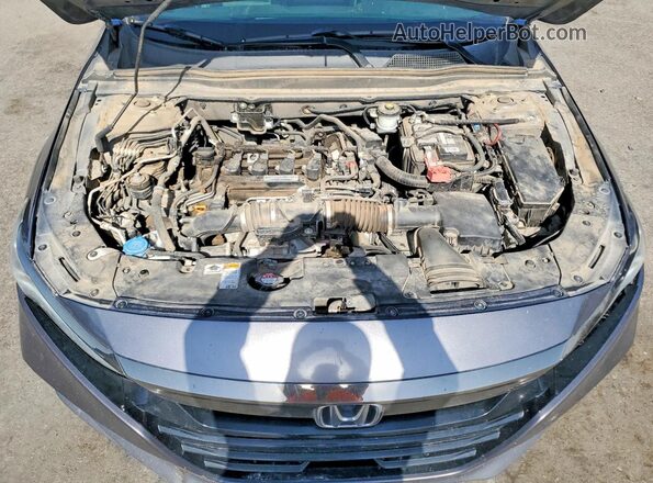 1HGCV1F33KA091088 2019 HONDA ACCORD Gray Вид задньої частини салону