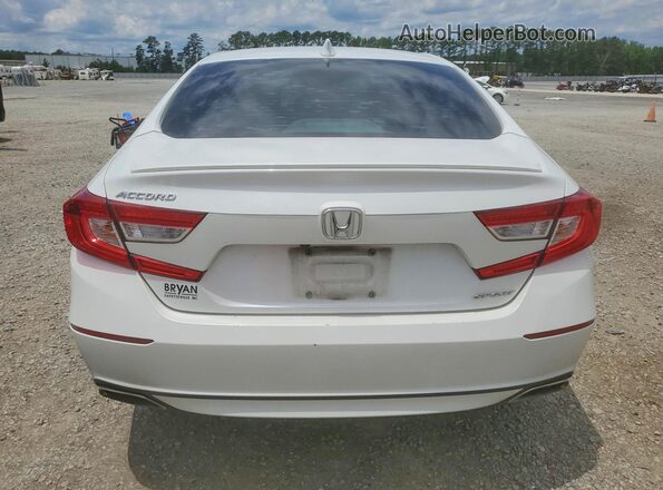 1HGCV1F33KA156571 2019 HONDA ACCORD White Rear view