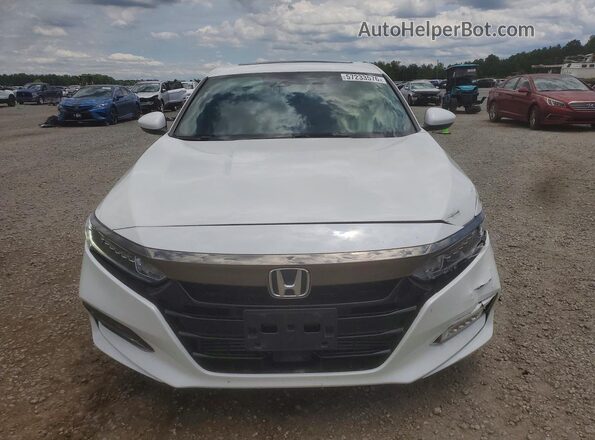1HGCV1F33KA156571 2019 HONDA ACCORD White Front view