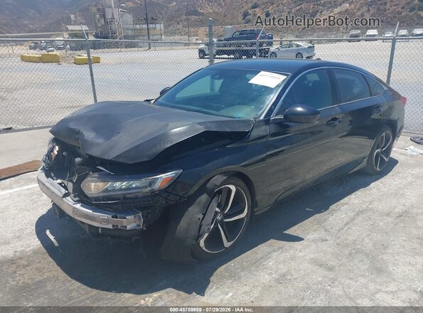 1HGCV1F33KA171006 2019 HONDA ACCORD Black Vista tres cuartos delantera izquierda