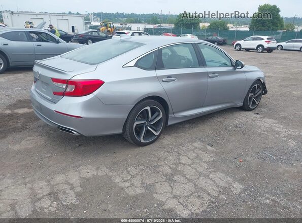 1HGCV1F33KA172592 2019 HONDA ACCORD Gray Հետևի աջ