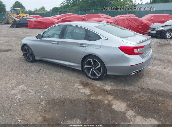 1HGCV1F33KA172592 2019 HONDA ACCORD Gray Հետևի ձախ